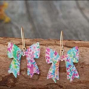 Colorful Bow Earrings